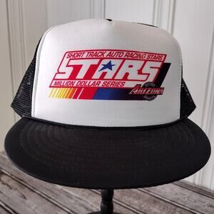 VTG Retro Short Track Auto Racing Stars Million Dollar S. Trucker Hat Snapback